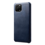 For Huawei nova Y61 4G Calf Textured Cell Phone Cover Anti-scratch PU Leather Coated PC Mobile Phone Case