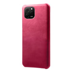 Huawei Nova Y61 4G mobilcover med kalveskindsstruktur, ridsefast PU-læderbelagt PC
