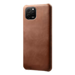 Huawei Nova Y61 4G mobilcover med kalveskindsstruktur, ridsefast PU-læderbelagt PC