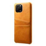 Huawei Nova Y61 4G Dubbla Kortplatser mobil Baksida PC + PU Läder mobilskal Skal