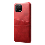 Huawei Nova Y61 4G Dubbla Kortplatser mobil Baksida PC + PU Läder mobilskal Skal