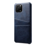 Huawei Nova Y61 4G Dubbla Kortplatser mobil Baksida PC + PU Läder mobilskal Skal