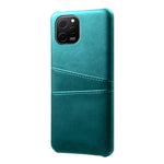 Huawei Nova Y61 4G Dubbla Kortplatser mobil Baksida PC + PU Läder mobilskal Skal