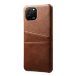 For Huawei nova Y61 4G Dual Card Slots Phone Back Cover PC+PU Leather Phone Case Shell