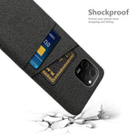 For Huawei nova Y61 4G Anti-Dust Cloth Texture Phone Back Cover Cellphone Protective Case with 2 Card Slots