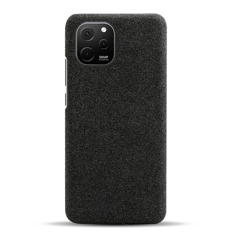 Slimmat fodral till Huawei nova Y61 4G, stötsäkert fodral i enfärgat, hårt PC-tygsfodral