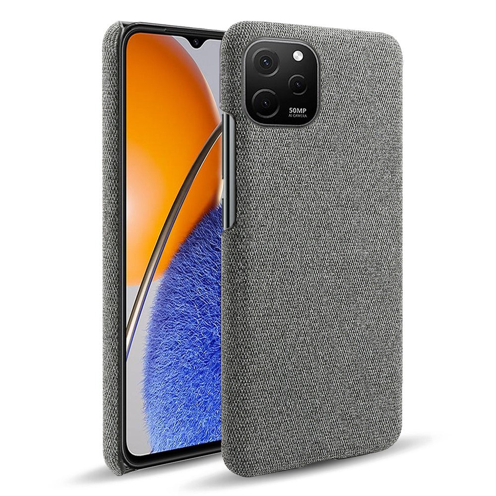 Slimmat fodral till Huawei nova Y61 4G, stötsäkert fodral i enfärgat, hårt PC-tygsfodral