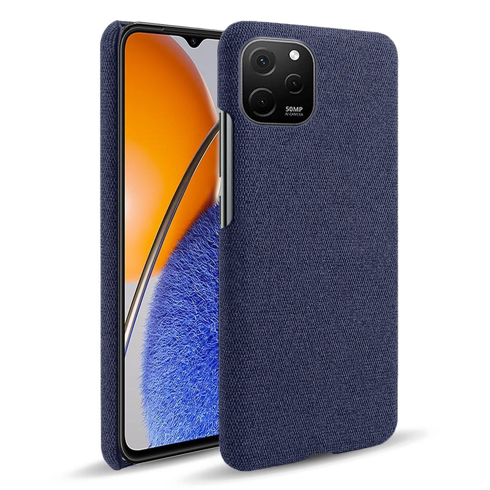 Slimmat fodral till Huawei nova Y61 4G, stötsäkert fodral i enfärgat, hårt PC-tygsfodral