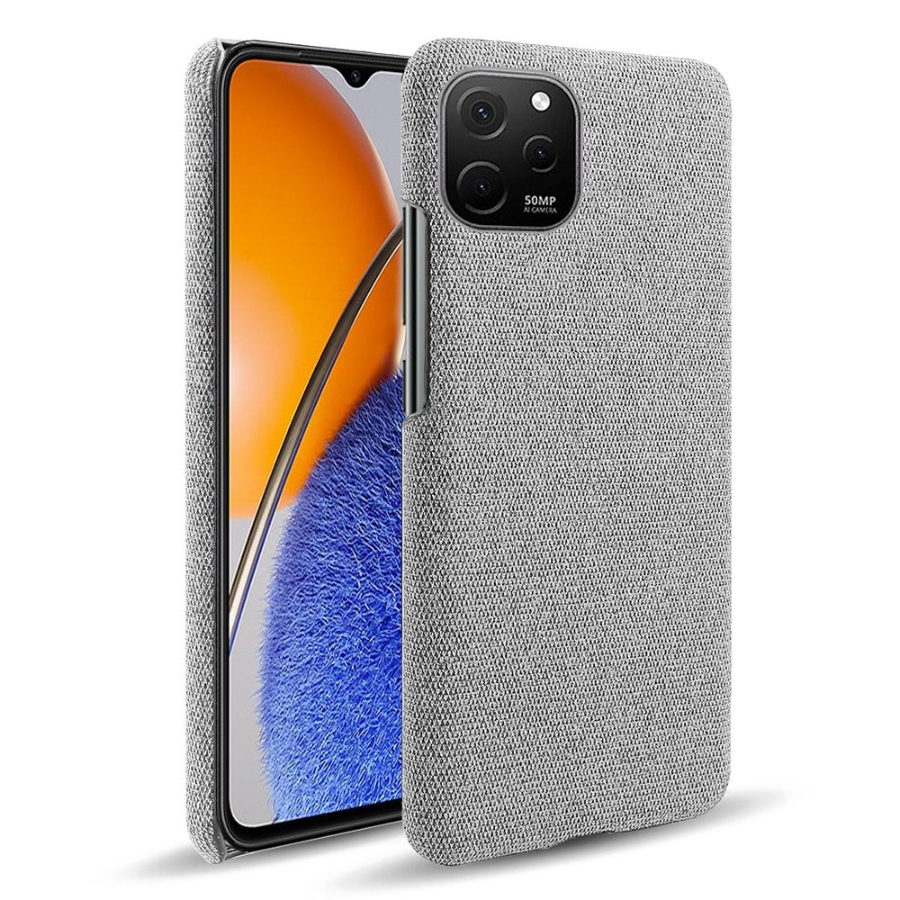Slimmat fodral till Huawei nova Y61 4G, stötsäkert fodral i enfärgat, hårt PC-tygsfodral