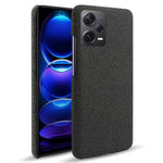 For Xiaomi Redmi Note 12 Pro+ 5G Shockproof Smartphone Case Solid Color Hard PC+Cloth Phone Cover