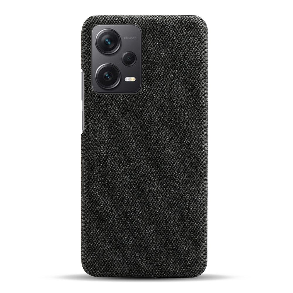 For Xiaomi Redmi Note 12 Pro+ 5G Shockproof Smartphone Case Solid Color Hard PC+Cloth Phone Cover