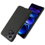 For Xiaomi Redmi Note 12 Pro+ 5G Shockproof Smartphone Case Solid Color Hard PC+Cloth Phone Cover