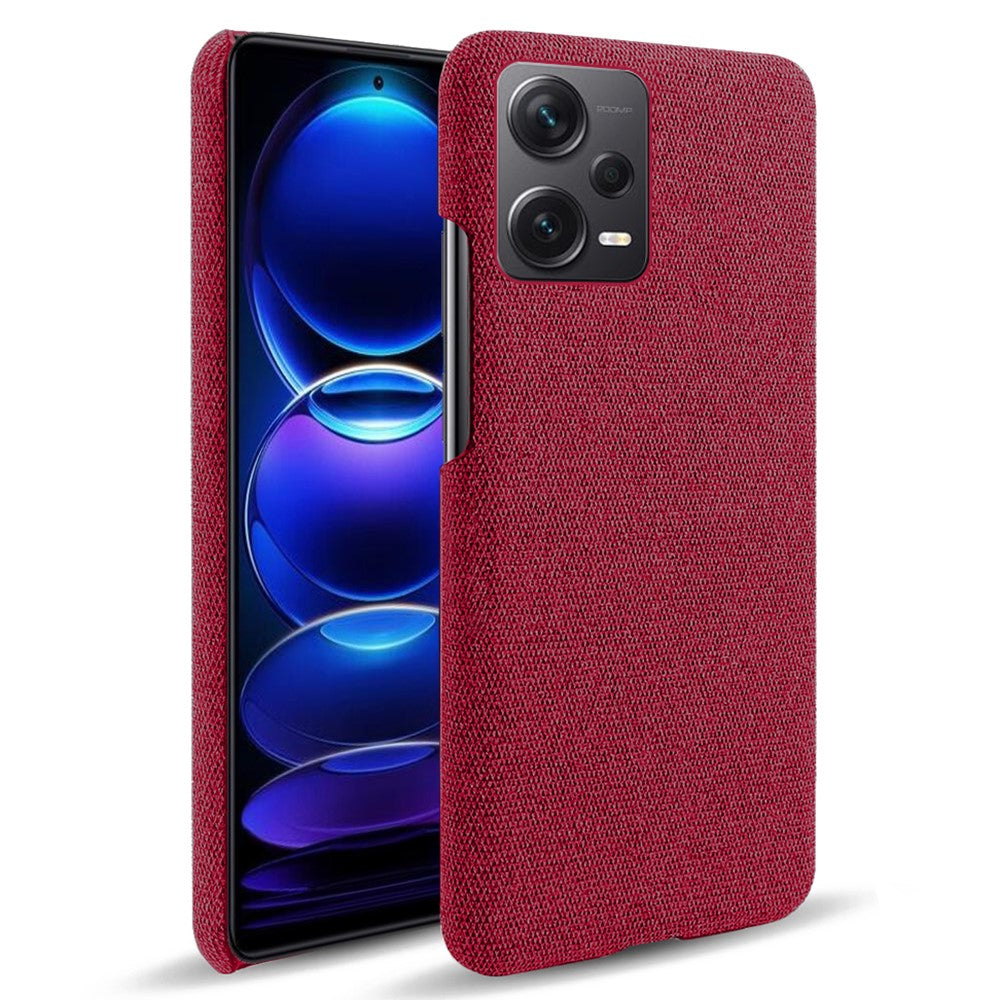 Xiaomi Redmi Note 12 Pro+ 5G stötsäkert smartphoneskal enfärgat hårt PC+tygskal