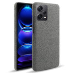For Xiaomi Redmi Note 12 Pro+ 5G Shockproof Smartphone Case Solid Color Hard PC+Cloth Phone Cover