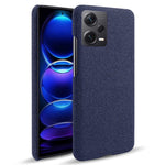 For Xiaomi Redmi Note 12 Pro+ 5G Shockproof Smartphone Case Solid Color Hard PC+Cloth Phone Cover