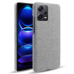 For Xiaomi Redmi Note 12 Pro+ 5G Shockproof Smartphone Case Solid Color Hard PC+Cloth Phone Cover