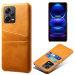 For Xiaomi Redmi Note 12 Pro+ 5G Phone Back Cover PC+PU Leather Phone Case with Dual Card Slots