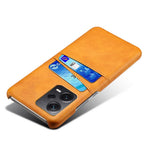 For Xiaomi Redmi Note 12 Pro+ 5G Phone Back Cover PC+PU Leather Phone Case with Dual Card Slots
