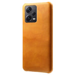 For Xiaomi Redmi Note 12 Pro+ 5G Calf Textured Phone Cover Anti-scratch PU Leather Coated PC Mobile Phone Case