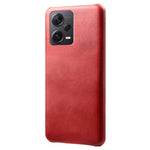 For Xiaomi Redmi Note 12 Pro+ 5G Calf Textured Phone Cover Anti-scratch PU Leather Coated PC Mobile Phone Case