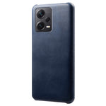 For Xiaomi Redmi Note 12 Pro+ 5G Calf Textured Phone Cover Anti-scratch PU Leather Coated PC Mobile Phone Case