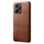 For Xiaomi Redmi Note 12 Pro+ 5G Calf Textured Phone Cover Anti-scratch PU Leather Coated PC Mobile Phone Case