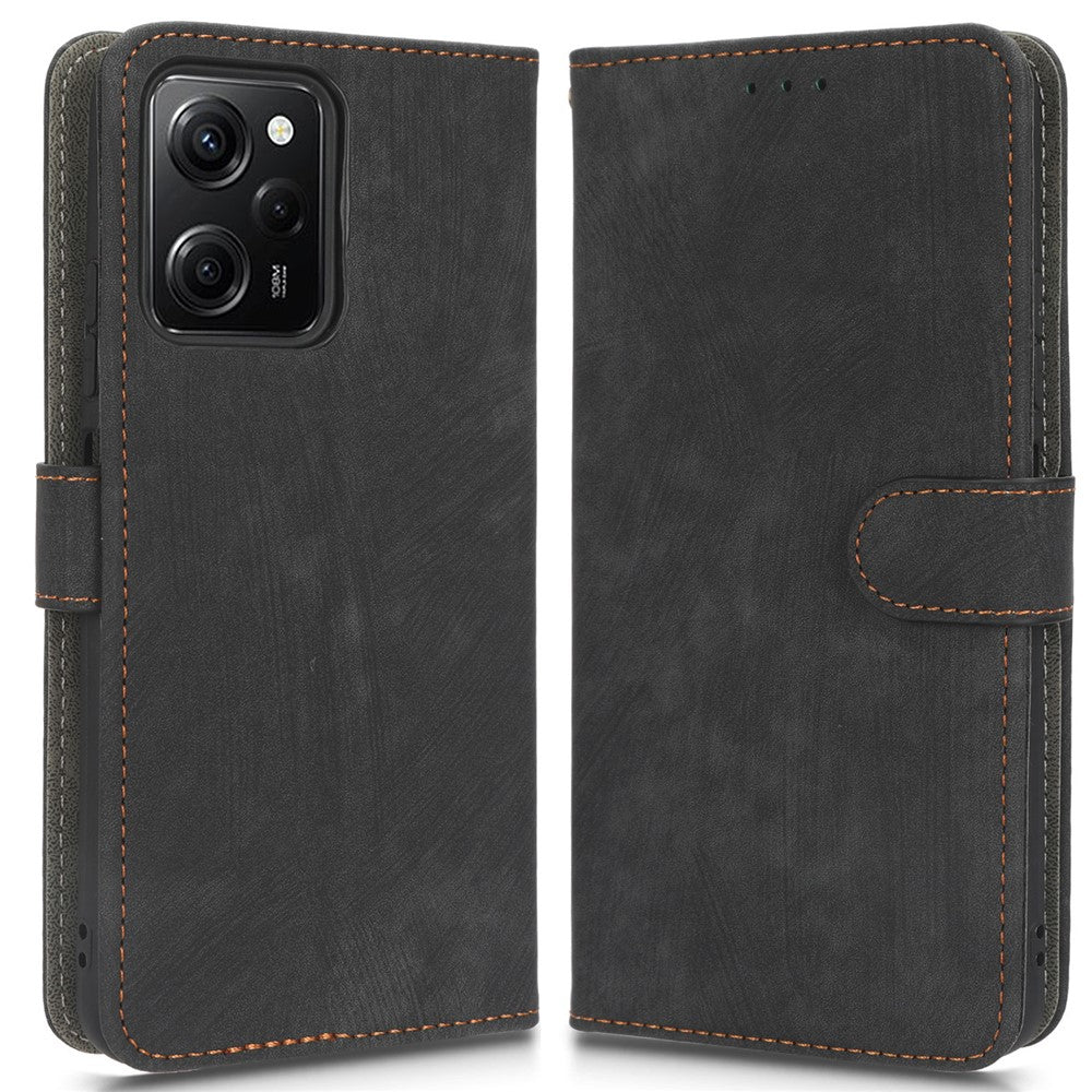 For Xiaomi Poco X5 Pro 5G / Redmi Note 12 Pro 5G / Redmi Note 12 Pro Speed 5G Leather Phone Case Phone Stand RFID Blocking Wallet Cover
