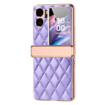 For Oppo Find N2 Flip 5G PU Leather Coated PC Anti-drop Phone Case Magnetic Hinge Cover with Small Screen Protector