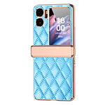 For Oppo Find N2 Flip 5G PU Leather Coated PC Anti-drop Phone Case Magnetic Hinge Cover with Small Screen Protector