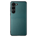 Samsung Galaxy S23+ Stötsäkert PU-läder+TPU+PC Mobilskal Anti-fingeravtrycksskal
