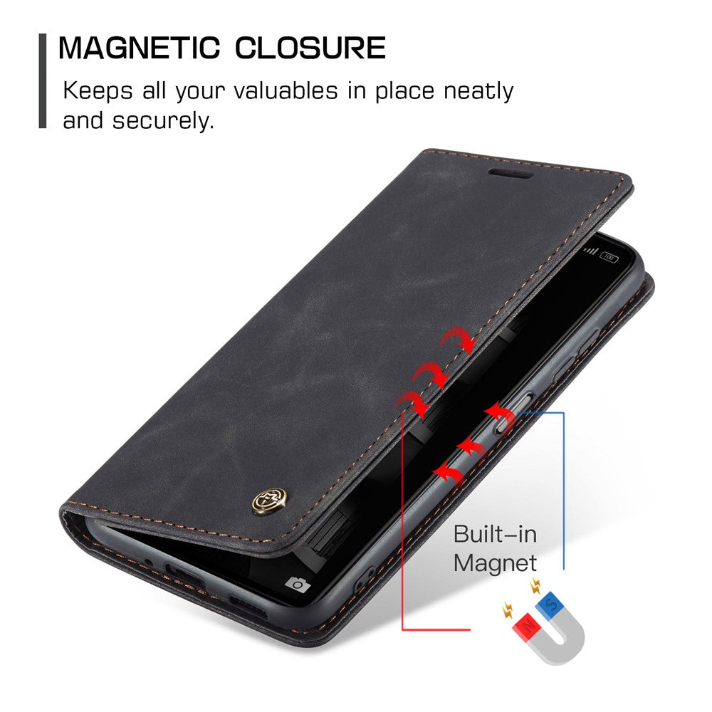 CASEME 013 Series Phone Case for Xiaomi Redmi Note 12 Pro 5G  / Note 12 Pro Speed 5G / Poco X5 Pro 5G Anti-scratch PU Leather Case Wallet Stand Cover