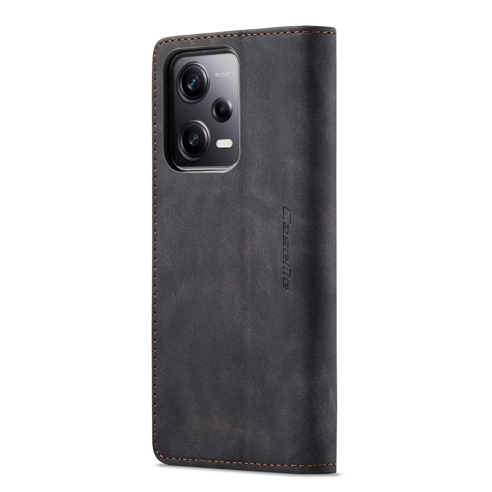 CASEME 013 Series Phone Case for Xiaomi Redmi Note 12 Pro 5G  / Note 12 Pro Speed 5G / Poco X5 Pro 5G Anti-scratch PU Leather Case Wallet Stand Cover