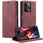 CASEME 013 Series Phone Case for Xiaomi Redmi Note 12 Pro 5G  / Note 12 Pro Speed 5G / Poco X5 Pro 5G Anti-scratch PU Leather Case Wallet Stand Cover