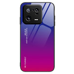 For Xiaomi 13 5G Gradient Color Tempered Glass Phone Case PC + TPU Fall Prevention Protective Cover