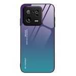 For Xiaomi 13 5G Gradient Color Tempered Glass Phone Case PC + TPU Fall Prevention Protective Cover
