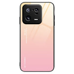 For Xiaomi 13 Pro 5G Gradient Color Phone Case Tempered Glass + PC Back TPU Bumper Design Anti-Scratch Phone Cover
