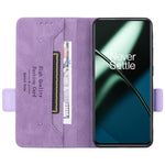 For OnePlus 11 5G Flip Cell Phone Cover Hardware Decor PU Leather Wallet Phone Case with Phone Stand Function