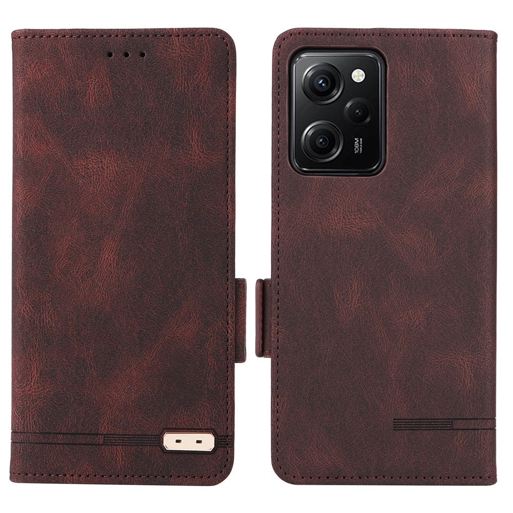 Xiaomi Redmi Note 12 Pro Speed 5G / Poco X5 Pro 5G / Redmi Note 12 Pro 5G Läderplånboksfodral med stativ, fällbart skydd, mobilmobilfodral