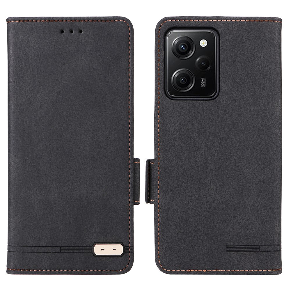 Xiaomi Redmi Note 12 Pro Speed 5G / Poco X5 Pro 5G / Redmi Note 12 Pro 5G Läderplånboksfodral med stativ, fällbart skydd, mobilmobilfodral