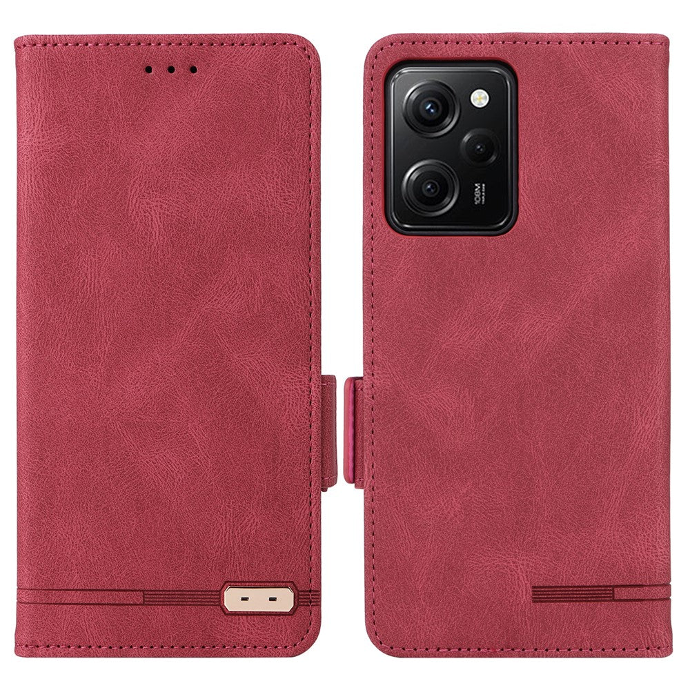 Xiaomi Redmi Note 12 Pro Speed 5G / Poco X5 Pro 5G / Redmi Note 12 Pro 5G Läderplånboksfodral med stativ, fällbart skydd, mobilmobilfodral