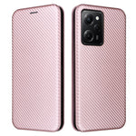 Mobilcover til Xiaomi Redmi Note 12 Pro Speed 5G / Note 12 Pro 5G / Poco X5 Pro 5G i PU-læder med kolfibertekstur, stativ og kortholder