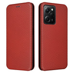 Mobilcover til Xiaomi Redmi Note 12 Pro Speed 5G / Note 12 Pro 5G / Poco X5 Pro 5G i PU-læder med kolfibertekstur, stativ og kortholder