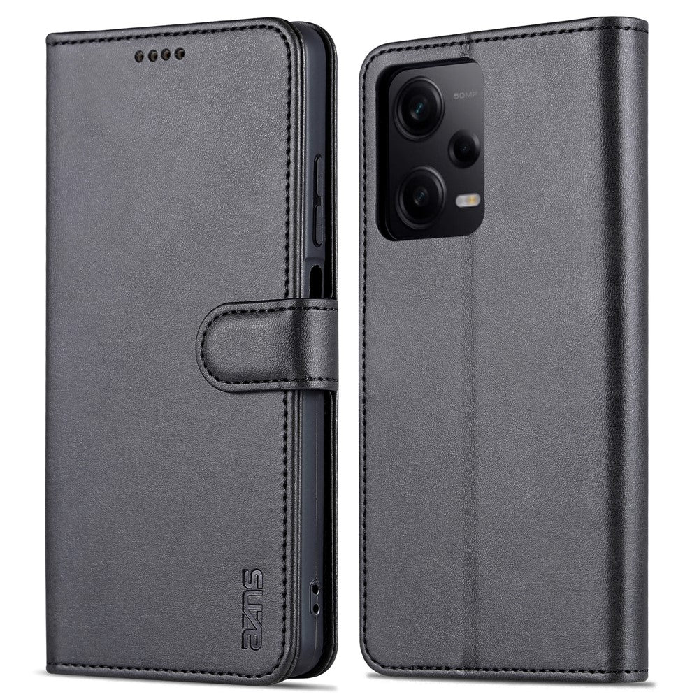 AZNS For Xiaomi Redmi Note 12 Pro+ 5G / Note 12 Explorer 5G (Discovery edition) PU Leather Phone Case Wallet Stand Magnetic Flip Phone Cover