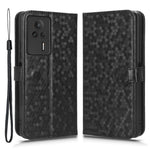 Anti-drop Leather Phone Cover For Xiaomi Redmi K60E 5G , Dot Pattern Imprinted Wallet Stand Protective Phone Case