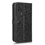 Anti-drop Leather Phone Cover For Xiaomi Redmi K60E 5G , Dot Pattern Imprinted Wallet Stand Protective Phone Case