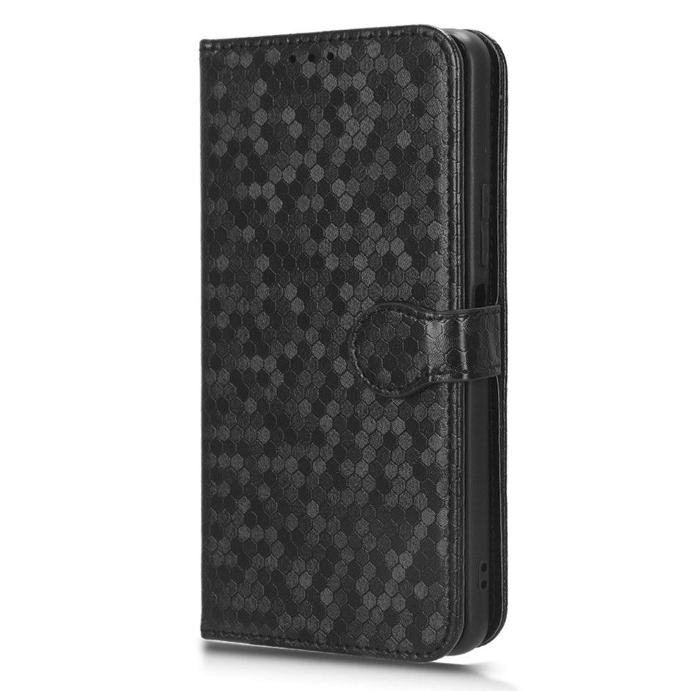 Anti-drop Leather Phone Cover For Xiaomi Redmi K60E 5G , Dot Pattern Imprinted Wallet Stand Protective Phone Case
