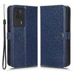 Anti-drop Leather Phone Cover For Xiaomi Redmi K60E 5G , Dot Pattern Imprinted Wallet Stand Protective Phone Case
