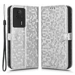 Anti-drop Leather Phone Cover For Xiaomi Redmi K60E 5G , Dot Pattern Imprinted Wallet Stand Protective Phone Case