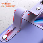 For Oppo Find N2 Flip 5G PU Leather Coated PC Phone Case Hand Strap Kickstand Anti-Drop Cover