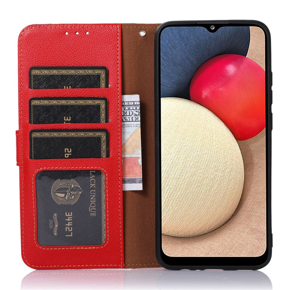 KHAZNEH For Honor X9a 5G/X40 5G/Magic5 Lite 5G RFID Blocking Stand Wallet Cover Anti-Scratch Litchi Texture Leather Phone Case